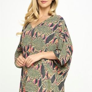 Adrienne brand poncho top